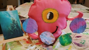 Kreativlabor: Batik-Planeten