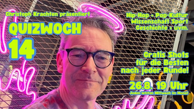 Quizwoch 14 • BESTE Quiz in der 'Beste' Bar mit gratis Shots nach jeder Runde und einem Sommerpreis