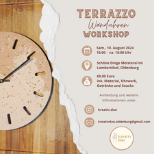 Terrazzo-Wanduhren Workshop