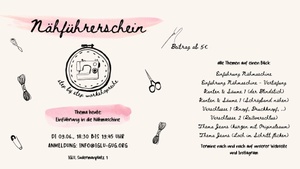Nähführerschein für Erwachsene: Einführung in die Nähmaschine