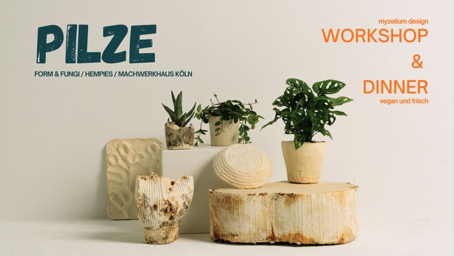 Myzelium Design Workshop & Veganes Pilz-Dinner