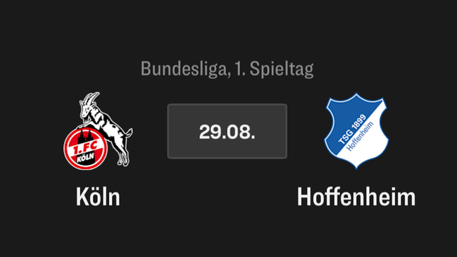 1. Bundesliga, 1. Spieltag, 1. FC Köln - Hoffenheim
