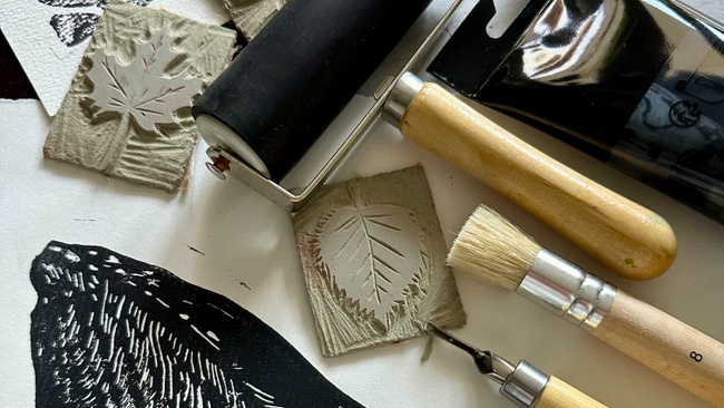 Kreativer Linolschnitt Workshop