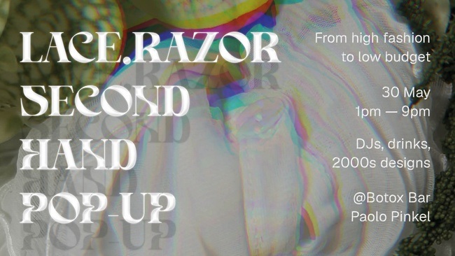 Lace and Razor · Second hand Fashion Pop-Up #2