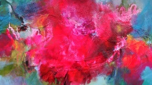 hier und dort - Die Textur der Natur l Angelika Biber - Malerei