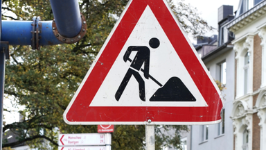 Tiefbau-Baustellenführung Bismarckstraße