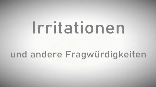 Eröffnung 68elf: Irritationen und andere Fragwürdigkeiten