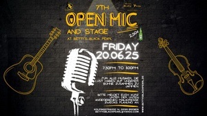 7th OPEN MIC & STAGE NIGHT at Betty's Black Pearl