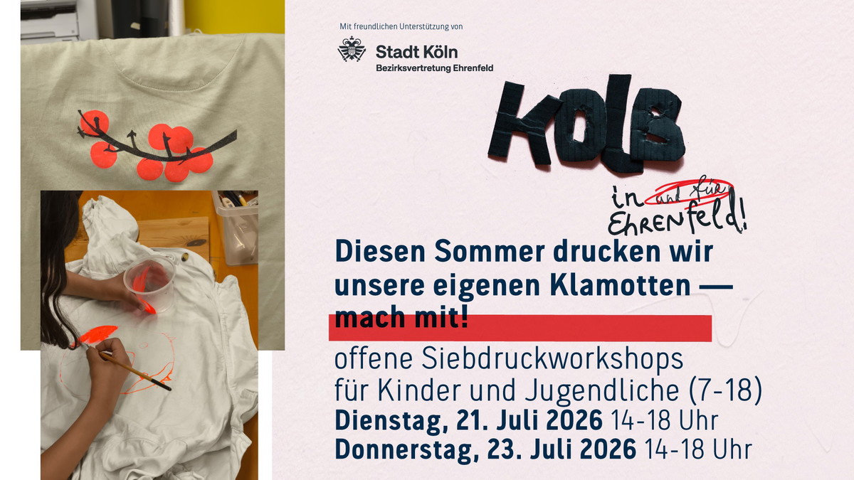 Siebdruckworksop für Kinder und Jügendliche