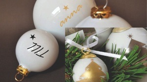 Weihnachtsschmuck aus Porzellan – selbst bemalt!