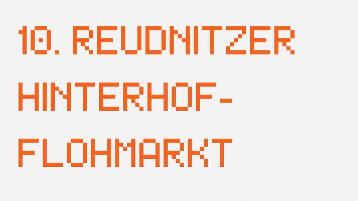 Hinterhofflohmarkt Reudnitz