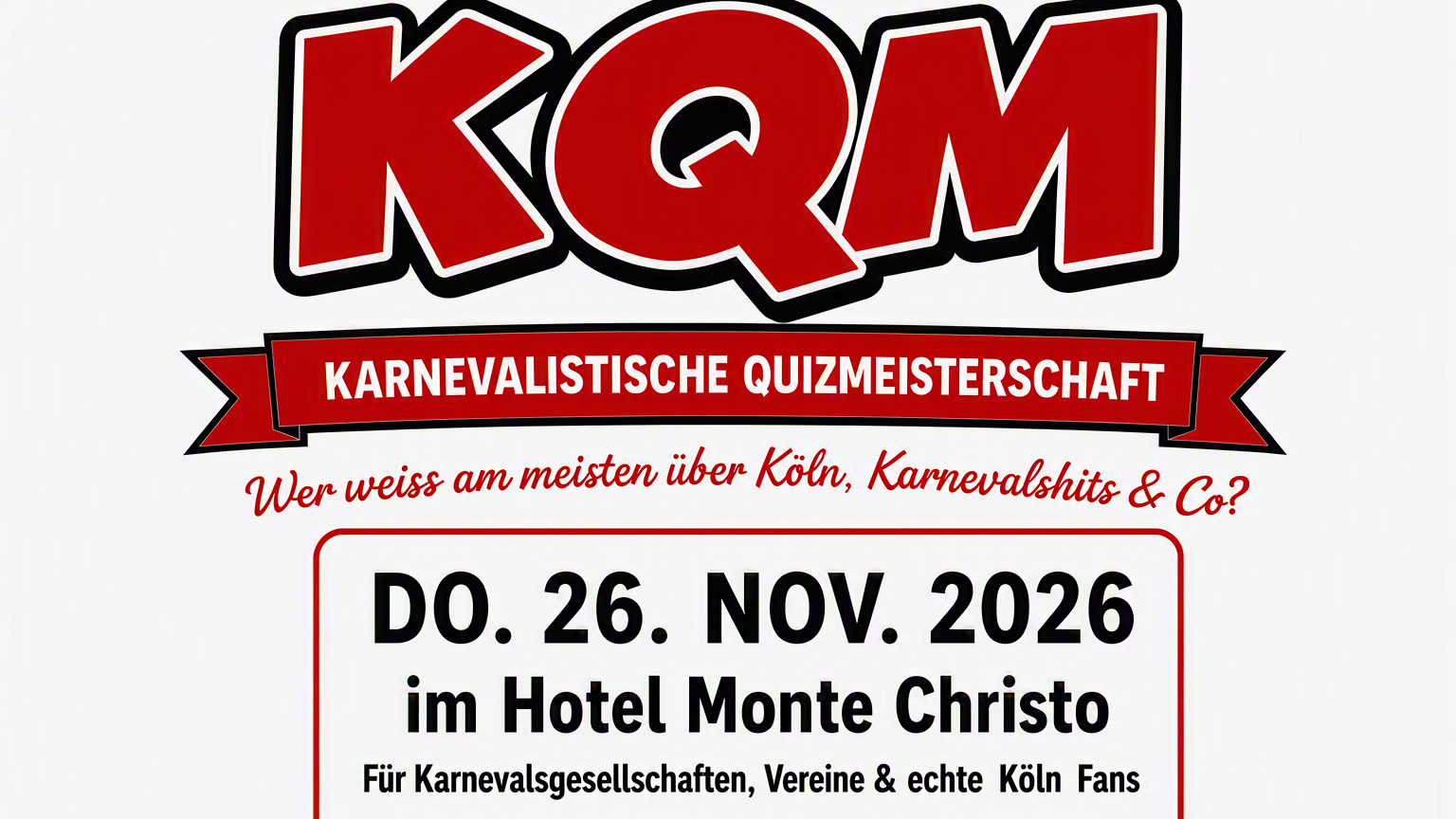 KQA - Karnevalistische Quiz Meisterschaft 2026