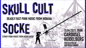 Skull Cult (Synth/Garage Punk aus Indiana) + Socke (Autohaus)