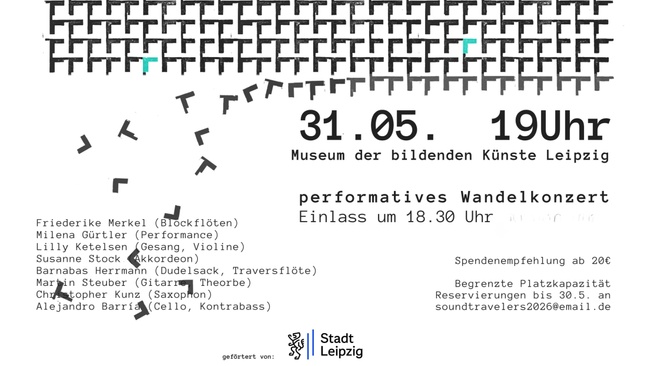 Split/Unite Performatives Wandelkonzert im MdbK