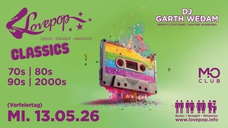 LOVEPOP - Queer Retro Clubbing feat. GARTH WEDAM