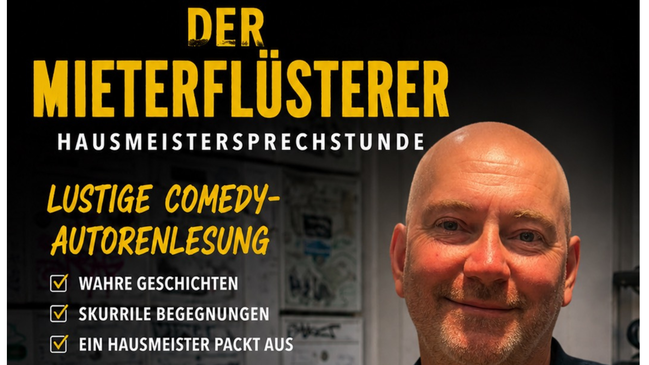 Der Mietflüsterer - Hausmeistersprechstunde - lustige Lesung