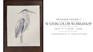 Watercolor Workshop: Paint a Great Blue Heron