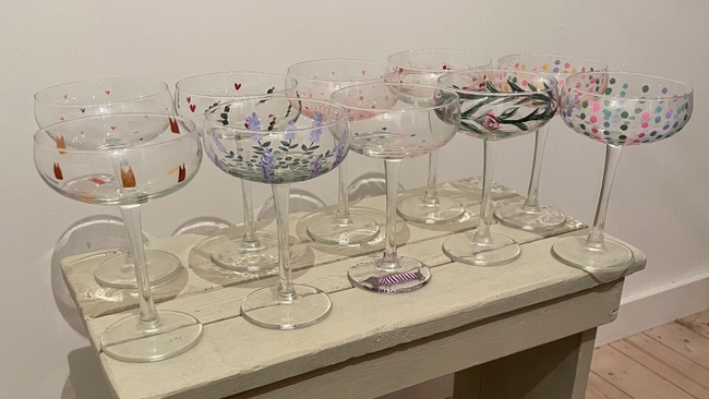 Glasspaint & Schaumwein