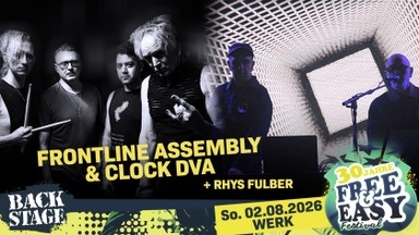 FRONTLINE ASSEMBLY + CLOCK DVA + RHYS FULBER | FREE & EASY FESTIVAL 2026