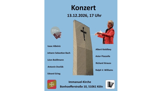 Akkordeon Orchester Bayer Leverkusen zu Gast in der Immanuelkirche