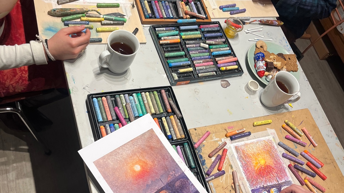 Oilpastellkreide Workshop Hamburg
