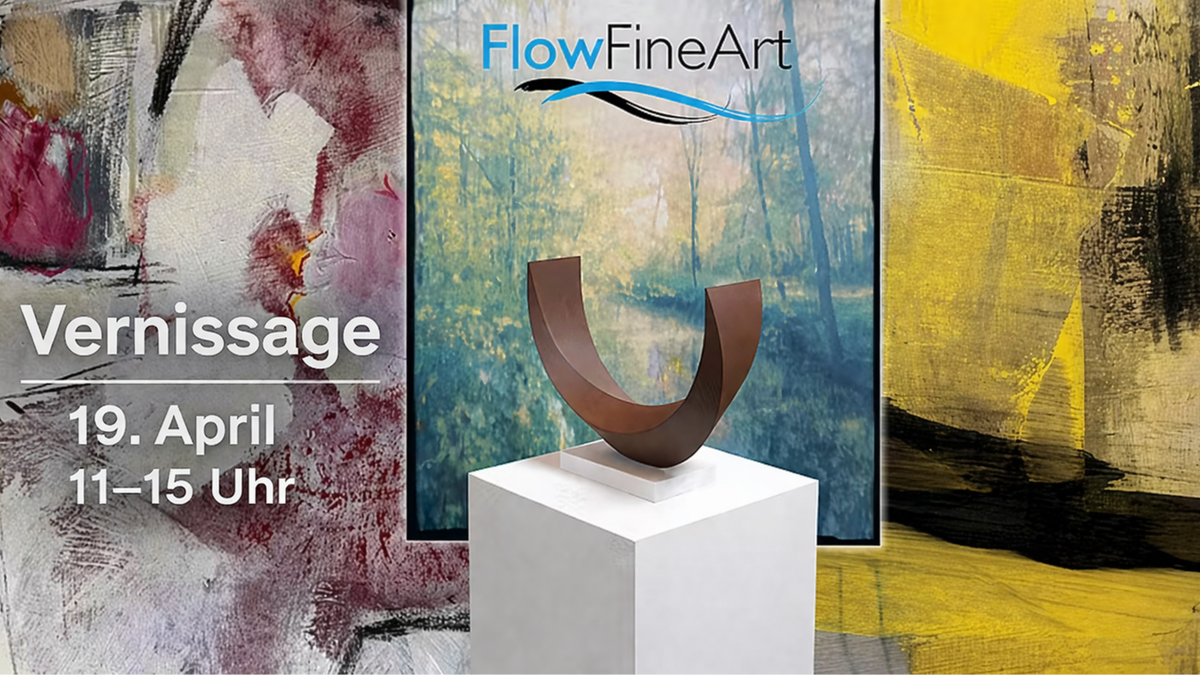 Vernissage mit Pianokonzert Sonntag 19. April Galerie Flow Fine Art