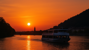 Sundowner auf dem Neckar und im Club