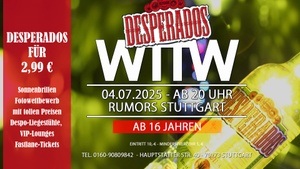 WTTW ab 16 Jahren - Stuttgarts angesagteste 16er Party!