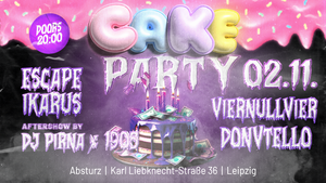 BAGAGE presents CAKE PARTY  + NOSPONSOR Aftershow