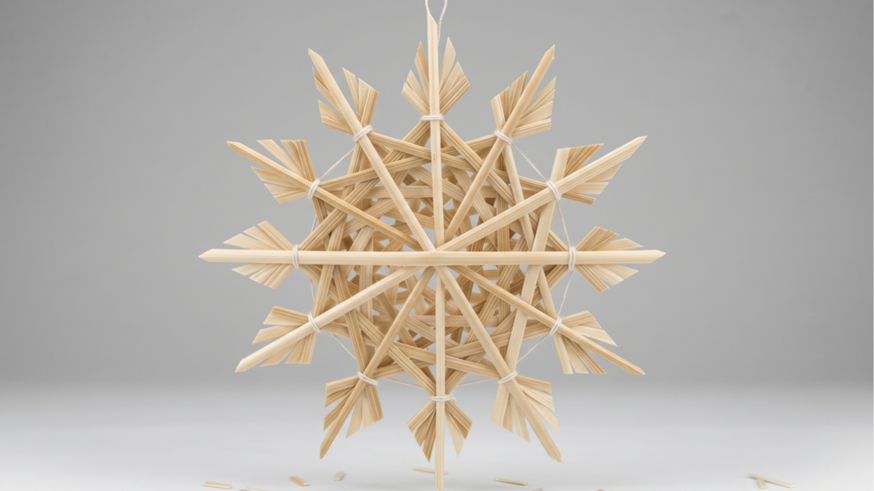 Strohsterne binden / Straw Star Binding