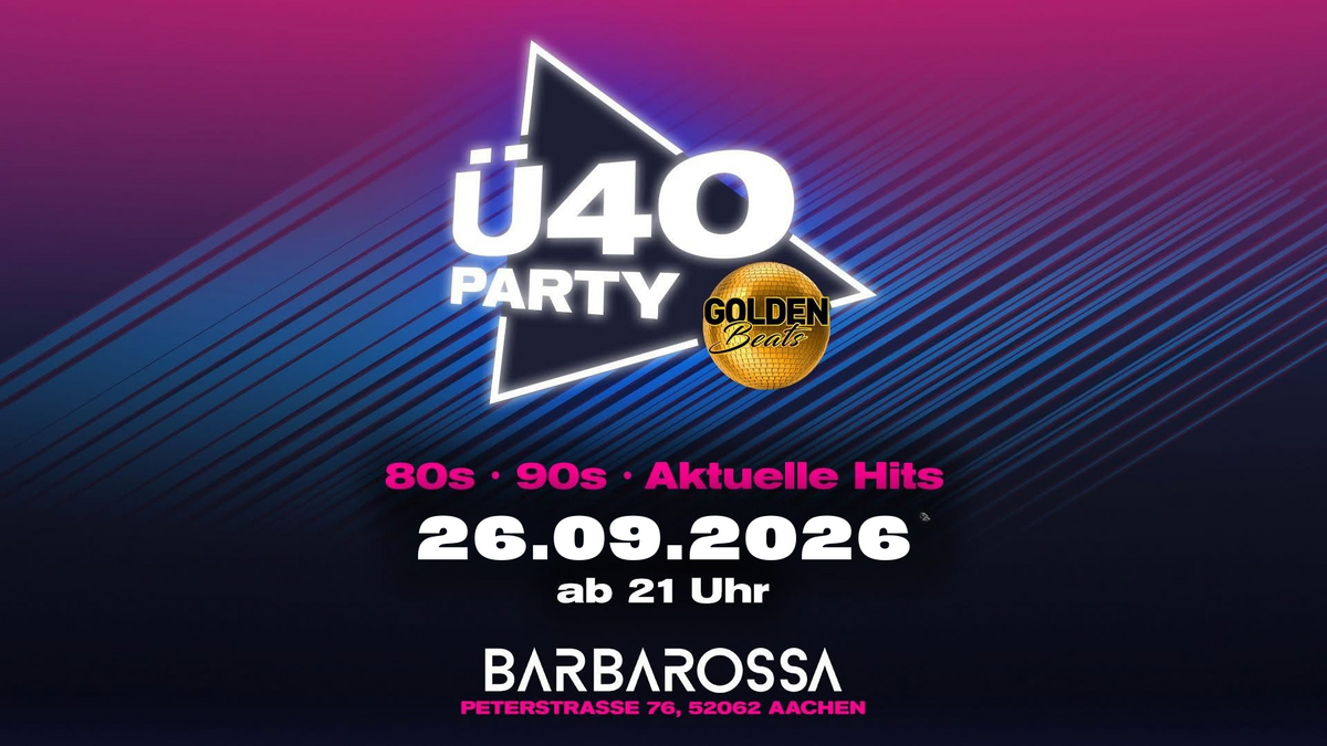 𝐆𝐨𝐥𝐝𝐞𝐧 𝐁𝐞𝐚𝐭𝐬 – 𝐝𝐢𝐞 𝐠𝐫𝐨ß𝐞 Ü𝟒𝟎 𝐏𝐚𝐫𝐭𝐲 𝐢𝐧 𝐀𝐚𝐜𝐡𝐞𝐧 ✨