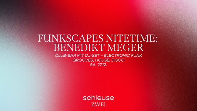 Club-Bar mit DJ-Set – funkscapes Nitetime: Benedikt Meger
