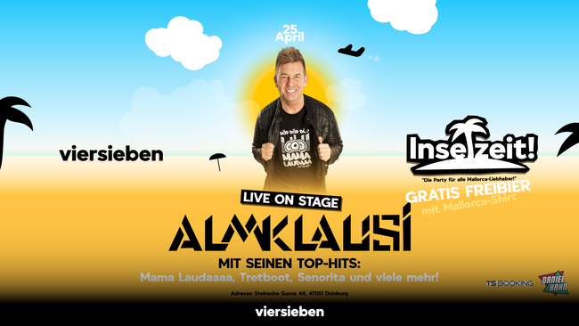 Inselzeit! • 25.04 w. Almklausi Live On Stage