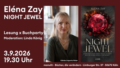 Lesung - "NIGHT JEWEL" von Eléna Zay