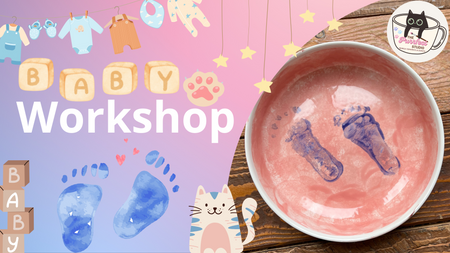 🎨👣✨ Baby Workshop ✨👣🎨 I Keramik bemalen I Matcha I Mocktails