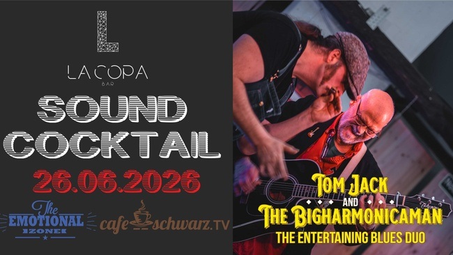 Sound Cocktail mit TOM JACK an the BIGHARMONICAMAN