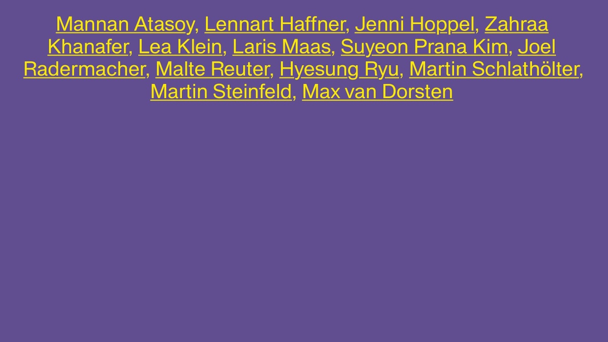 Förderpreisausstellung der Freunde der Kunstakademie Münster