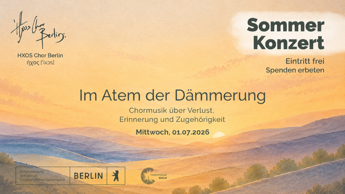 ‘HXOS Chor Sommerkonzert