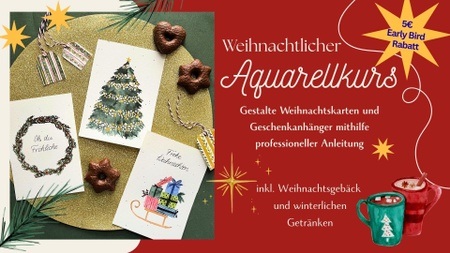 Weihnachtlicher Aquarellkurs