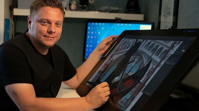 Live-Zeichnen mit Totaberlustig-Cartoonist Michael Holtschulte