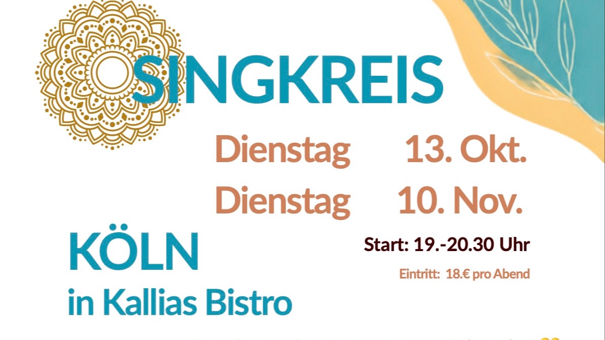Singkreis in Köln mit Sängerin und Heilerin Sabine van Baaren