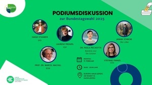 Podiumsdiskussion zur Bundestagswahl 2025