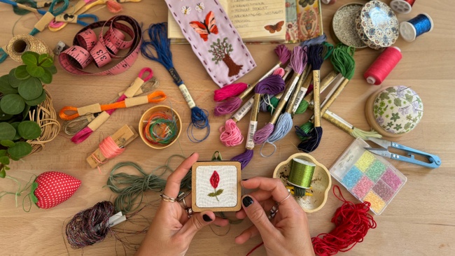 Vulva Flower Embroidery Workshop