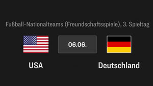 USA - Deutschland, Freundschaftsspiel