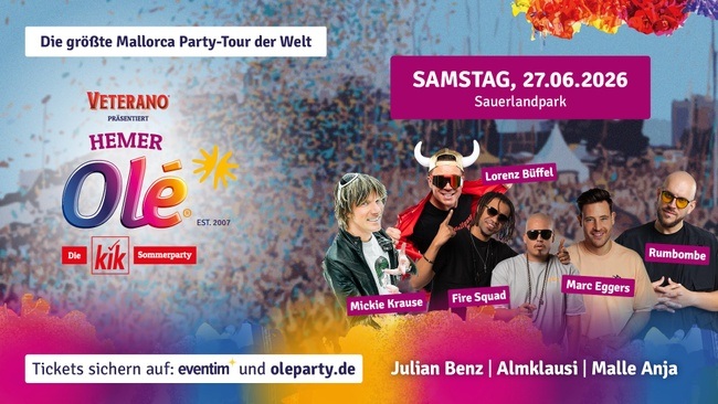 Die größte Mallorca Party-Tour der Welt – HEMER OLÉ