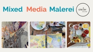 Mixed Media Malerei im Atelier d'à Côté
