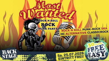 MOST WANTED | ROCK'N'ROLL & PUNKROCK | FREE & EASY FESTIVAL 2026