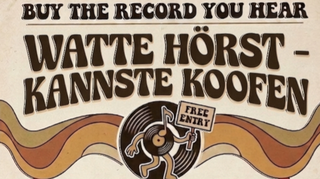 BUY THE RECORDS - YOU HEAR  Watte Hörst - Kannste Koofen Wednesday Selectors selling theyre old Vinyl Records Live 16h-21h Im Nest Café Görlitzerstr. 52 Berlin-Kreuzberg