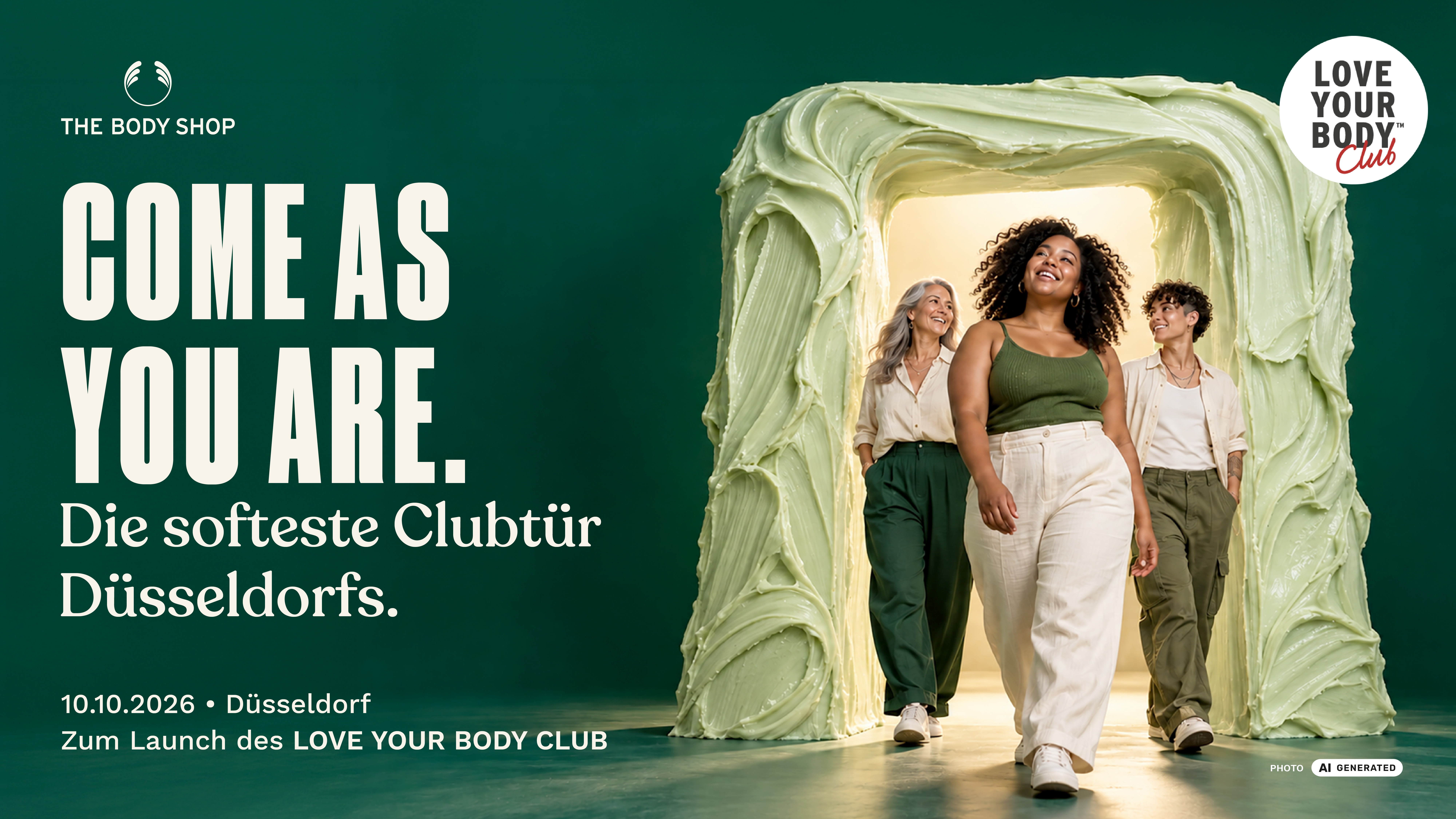 The Body Shop Kundenclub Launch COME AS YOU ARE - Die softeste Clubtür Düsseldorfs