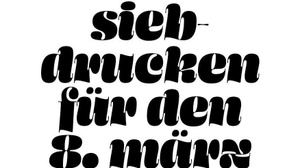 Siebdrucken mit feminism unstoppable